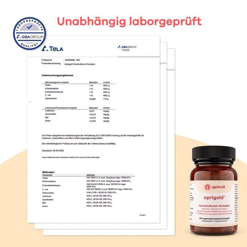 Apriwell Intestinal Culture Complex - Fructose Free - 5 Lactic