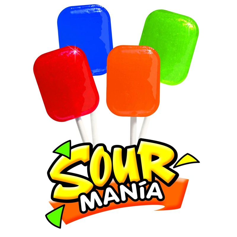 Yummy-Lix Lollipops (Pack of 24, Sour Mania)