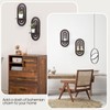 SweetSage Boho Decor Wall Floating Shelves with Arched Wood Design,