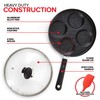 Modern Innovations 4-Cup Nonstick Egg Frying Pan with Lid, Fried