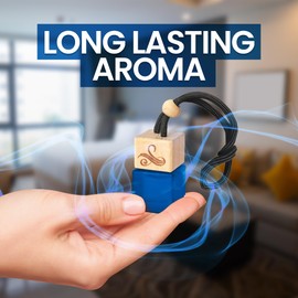 Car Air Fresheners for Men - Angled Star | Irresistible Scent | Odour Eliminator with Essential Oils | Car Air Fresheners Vent Clip | Strong Automotive Freshener | Long Lasting Freshener by Perfa