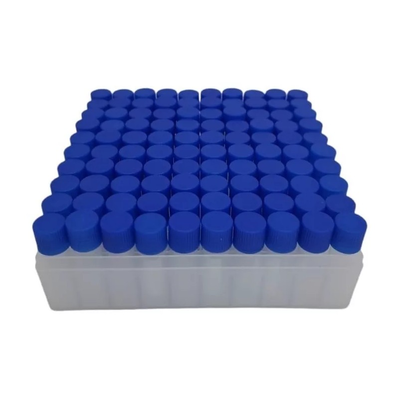 Tubo De Congelación De Plástico Crioviales 1.8 Ml 100 Pzas