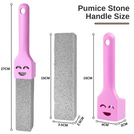 IBOPUXIU 6 Stück Pumice Stone, Wc Steine Toilette, Bimsstein Toilettenreiniger, 2 Griffe, austauschbarer Toiletten-Bimsstein, für Toiletten, Badezimmerreinigung, Pools, Toiletten, Entkalkung