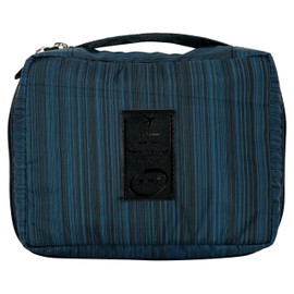 Iktu Multifunction Portable Travel Toiletry Bag -Travel Makeup Cosmetic Printed Organizer Beach Pouch, bathroom storage organizer (Blue)