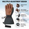 Intra-FIT Deerskin Ski Gloves for Men Women, Winter Cold Weather