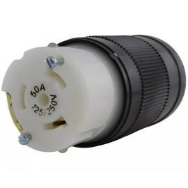 AC WORKS® 50A 125/250V 4-Prong NEMA SS2-50R Locking Female Connector Assembly by AC WORKS®