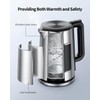 SHARDOR Electric Kettle 1.7L Stainless Steel, One Touch Start, Auto