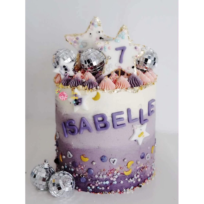 Decoración para tartas de discoteca