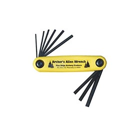 Pine Ridge Archery Allen Wrench Set XL, Universal Multi Wrench, Foldable Wrench, Repairing Tool, Yellow