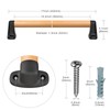 SELEWARE 17 inch Playground Safety Handle Wood Kids Playground Grab