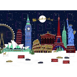 Traditional Christmas Advent Calendar Famous Buildings & Monuments