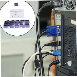 Operitacx 25 Stück Ferritkern Kabelring Rauschfilter Abnehmbar für Netzkabel 3.5-9Mm Innendurchmesser Hohe Effizienz für Audio und Datentransfer