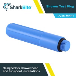 Sharkbite 1/2 Inch MNPT Bathroom Shower Test Plug, 25828Z