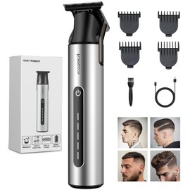 KOMINGDON Beard Trimmer for Men,Professional Electric Hair Clippers,Cordless Barber Hair Cutting,USB Rechargeable T Liners Shavers Edgers Haircut Trimmers,4 Guide Combs,Men's Gifts