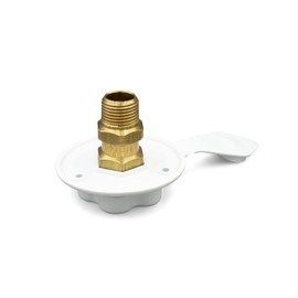 THETFORD 94214 City Water Flange Fill W/Brass, Polar White