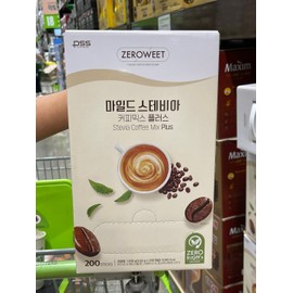 Stevia Zero Coffee Mix 200T Pulses Unsweetened Low Sugar / 스테비아 제로 커피 믹스 200T 펄세스 무가당 저당