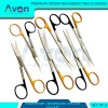 Avon Surgical 6pcs Premium Operating Scissors, 4.5in & 5.5in, Black