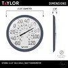 Taylor Big & Bold Wall Thermometer, 13.25 Inch, Navy