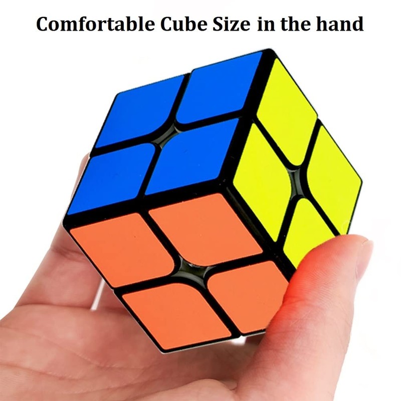 2x2 Speed Cube, Classic 2x2 Cube Puzzles Toy (Black)