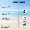 36" Sand Anchor,316 Stainless Steel Shallow Water Sand Anchor with