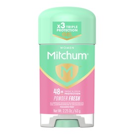 Mitchum Women’s Triple Odor Protection Antiperspirant & Deodorant Gel, Powder Fresh, 48HR Protection, 2.25 oz