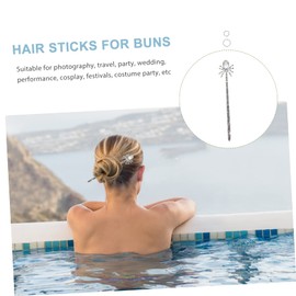 Beavorty Pcs Long Spider Hair Stick Japanese Hair Chopstick Bun Slide Pin for Women Exquisite Spider Design Accessory