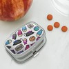 Cat Toys Mouse Fish Catnip Pattern Rectangle Pill Case Trinket