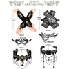 Newcotte 6 Pcs Masquerade Dresses Women Costume Accessories Lace Mask,