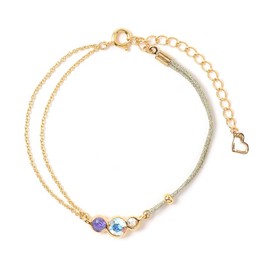 Takumi TAK-12-2 Anti-Static Electricity Reduction Aurora Stone Breath Violet Wrist Circumference Approx. 5.5 - 7.5 inches (14 - 19 cm)