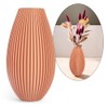 Artificial Flower Vase Unbreakable 20cm Modern Home Decor Boho Corrugation