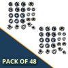 48 Pack Bullet Hole Stickers, Ultra-Realistic Fake Gunshot Decals, Fake