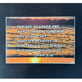 Unbranded John 3:16 Decal - Sunset Bible Quote High Quality Vinyl Decal