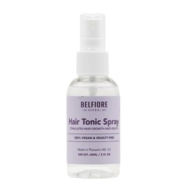 Belfiore Herbal Organic Rosemary Hair Tonic Spray | 100% Natural Growth Treatment | Hydrating Scalp Spray | Vegan, Non-GMO | Made in the USA | 2 oz