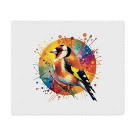 2 x 'Goldfinch Bird' Microfibre Lens/Glasses Cleaning Cloths (LC00027724)