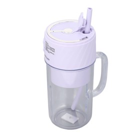 Portable Blender, Rechargeable Blender Travel Cup with Lid and Straw, Blender for Shakes, Smoothies, Juices, Mini Blender for Outdoor Sports, Family, Travel