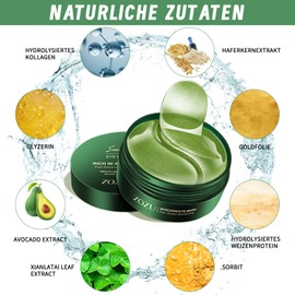 Pack of 60 eye pads, eye pads, against dark circles, eye pads against wrinkles, eye pads hyaluron, reduce wrinkles, remove dark circles, tear bags, puffiness, moisturising