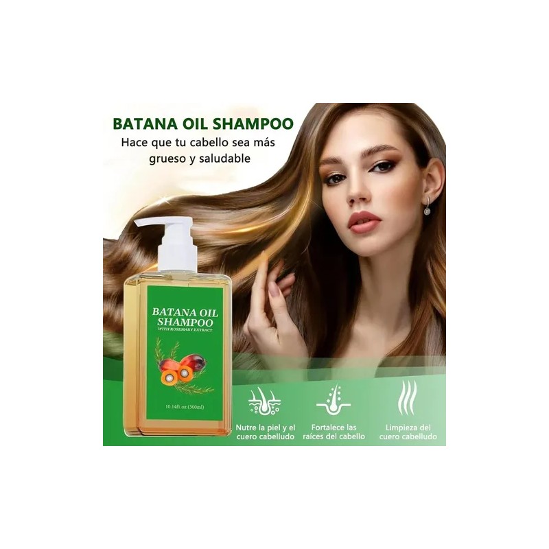 3pcs Champú De Aceite De Batana Con Extracto De Romero