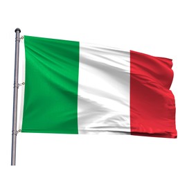 Italy Extra Large Flag 8x12FT Giant Italian National Polyester Flag With 3 Grommets For Patriotic Italian Themed Festival Events Party Decoration(IT, 8x12Ft)