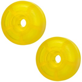 48358 Carriage Stop Roller Yellow Bumper Stop Replacement Parts for TranzSporter TP-250 and TP-400 Ladder Hoist (2 Pack)