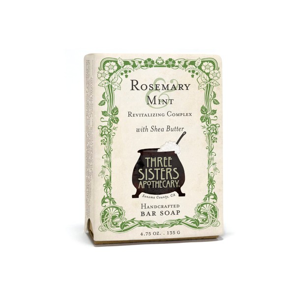 Three Sisters Apothecary 4.75 oz. Handcrafted Bar Soap (Rosemary and