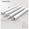 Leetdud Under Cabinet Lighting Plug in, 16 Inch 4 Pcs,