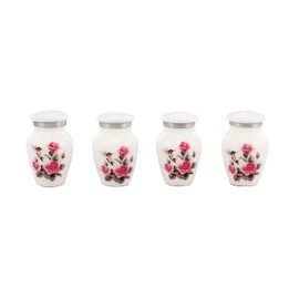 Urns of Dignity Pink Roses - Humming Bird Keepsake Urns for Human Ashes - Decorative Urns,Urns for Human Ashes Female & Male,Urns for Ashes Men & Women,Funeral Urn(Humming Bird KS4)