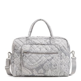 Vera Bradley Women's, Performance Twill Weekender Travel Bag, Cloud Gray Paisley, One Size