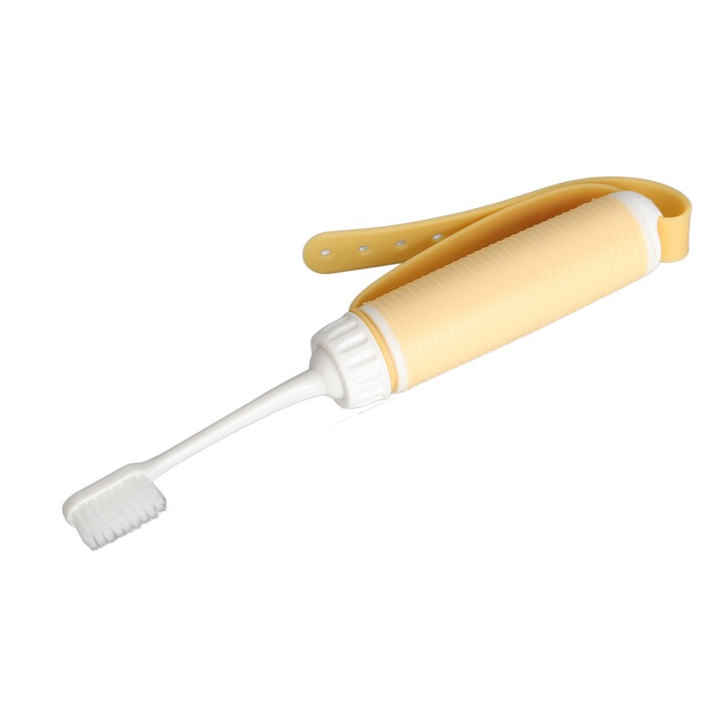 Silicone Auxiliary Toothbrush Adjust Strap Prevent Slip Easy Hand Grip