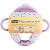 Soft Toilet Seat for Children Purple with Two Handles, One