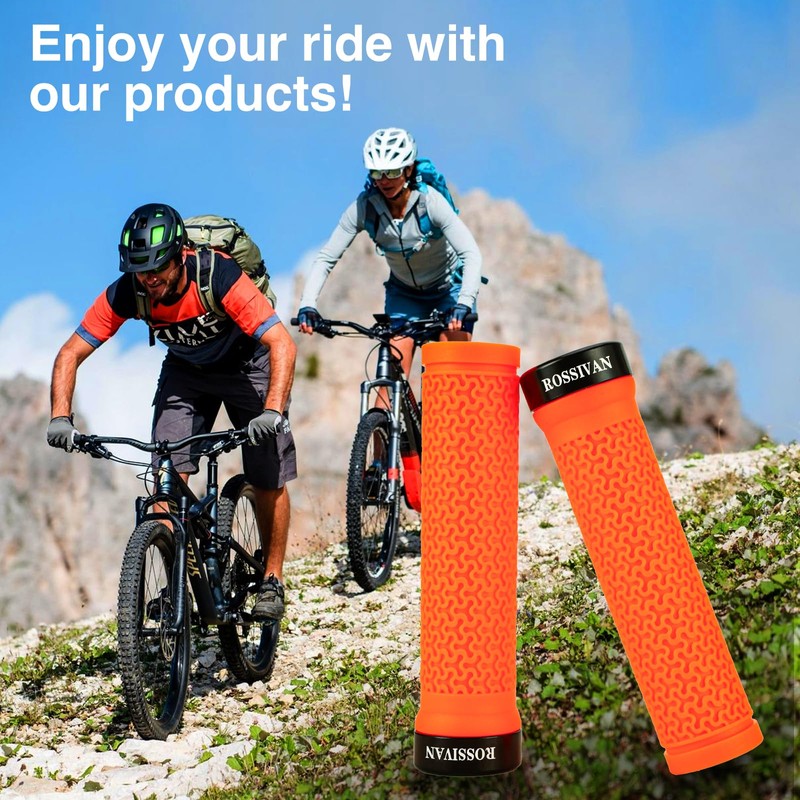Rossivan Professional Bike Handlebar Grips,Mountain Bike Grips with Soft and