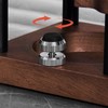 Bear-shaped coffee filter holder made of wood, sturdy tamper stand