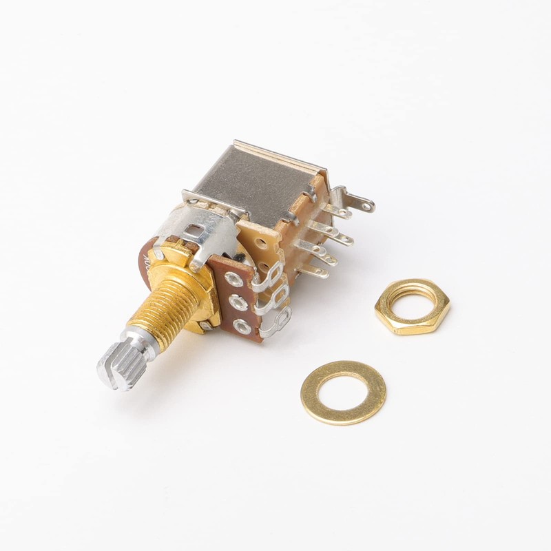 Gold Guitar Bass Push Pull Potentionmeter, B500k with Control Pot