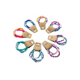 VALIJINA 24 Pcs bestie friendship bracelets bulk for Women cute Bracelet Set Beaded Stretch Bracelets party favors for party bracelet, classroom Prizes, Birthday Christmas Party Favors