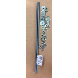 Hillman (2) 1/4”-20 x 12” Zinc Plated All Thread W/ Nuts,washers,l